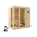 Kohler C1 Indoor Sauna Scandinavian Spruce Luxury Home Sauna Up to 5 Persons (SAK60418) - Saksby Wholesale - 3 Capacity Full Floor W/ Installation