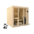 Kohler C1 Indoor Sauna Scandinavian Spruce Luxury Home Sauna Up to 5 Persons (SAK60418) - Saksby Wholesale - 5 Capacity No Floor W/ Installation