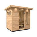 Kohler C2 Outdoor Sauna Douglas Fir Scandinavian Spruce Interior Up to 6 Persons (SAK25973) - Saksby Wholesale - Front Right View