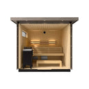 Kohler C2 Outdoor Sauna Weathered Grey Spruce Outdoor Sauna Kit 3 to 6 Person (SAK39184) - Saksby Wholesale - 5 Capacity, No Upgrade