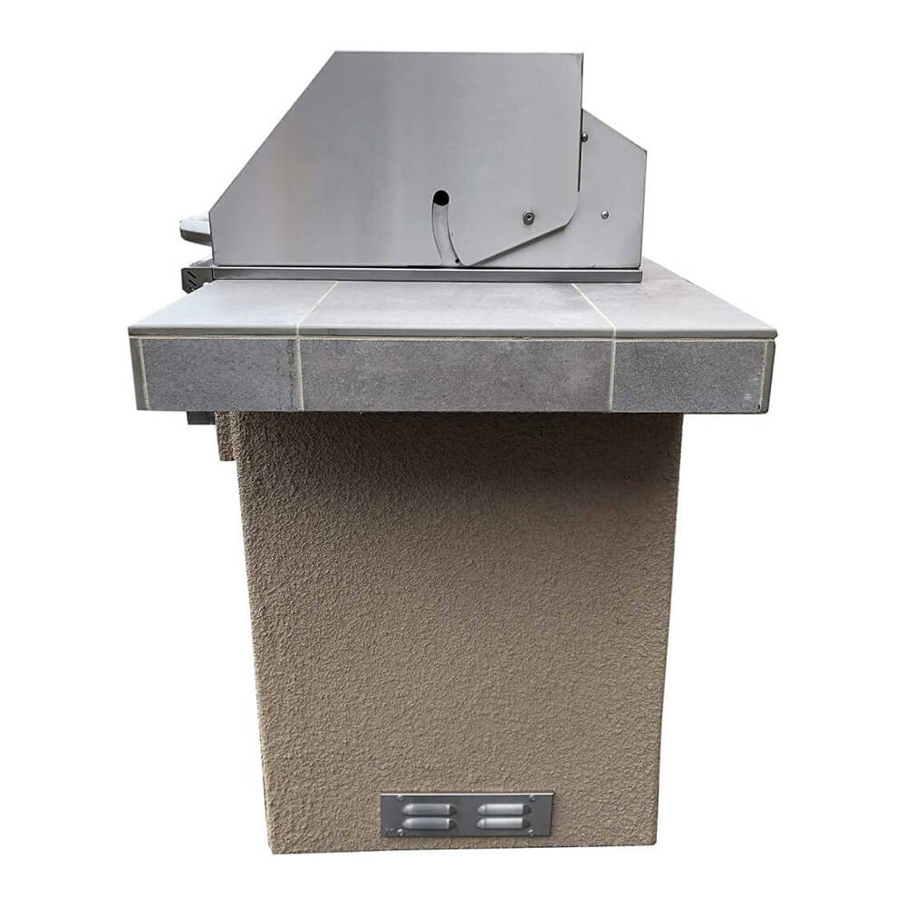 KOKOMO 6FT Antigua Built In BBQ Island Outdoor Kitchen With Double Side Burner (SAK73850)-SAKSBY