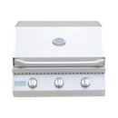 KoKoMo Grills 26-Inch Premium 36K BTU LP/NG 3 Burner Built-In Stainless Steel Gas Grill (SAK82173) - Saksby Wholesale - Front View With Closed Lid