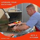 KoKoMo Grills 26-Inch Premium 36K BTU LP/NG 3 Burner Built-In Stainless Steel Gas Grill (SAK82173) - Saksby Wholesale - Lifestyle Images
