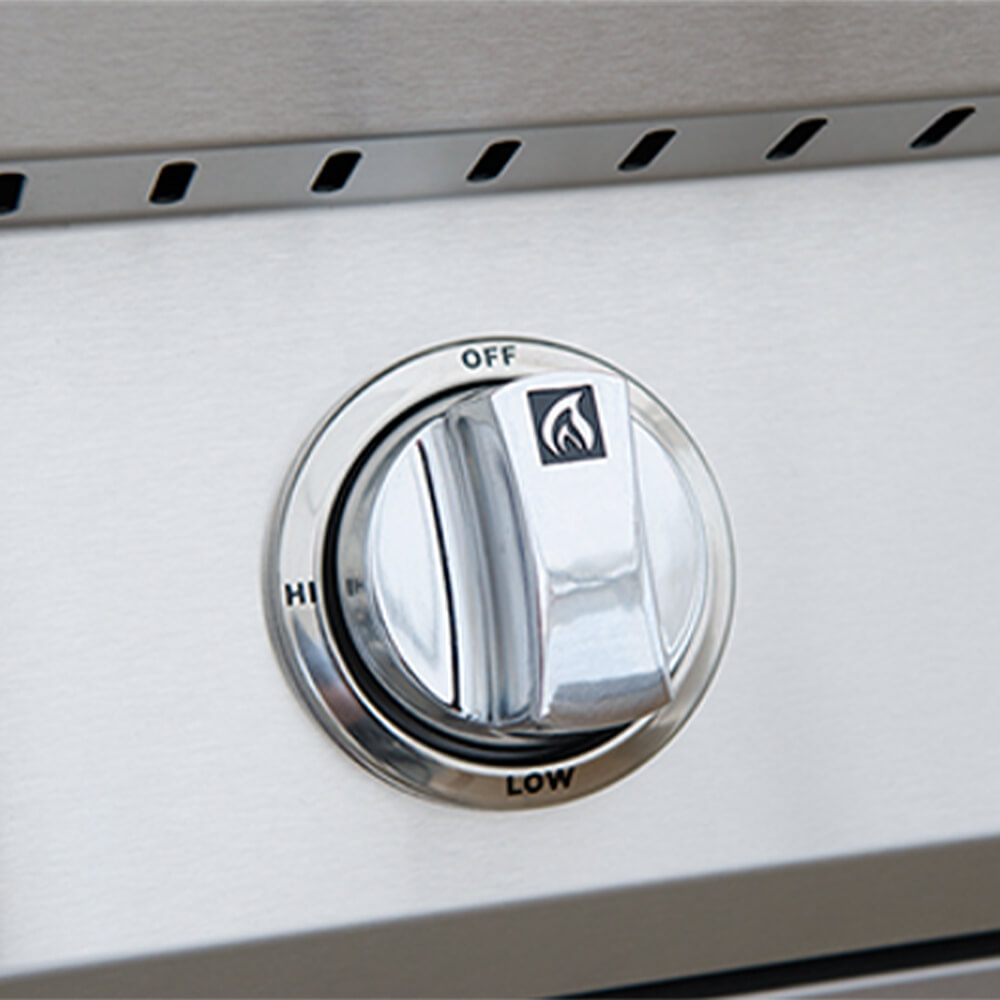 KoKoMo Grills 26-Inch Premium 36K BTU LP/NG 3 Burner Built-In Stainless Steel Gas Grill (SAK82173) - Saksby Wholesale - Power Knob
