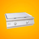 KoKoMo Grills 30-Inch Premium 36K BTU Teppanyaki Griddle With Dual U Shape Burner (SAK19367) - Saksby Wholesale - Front View on Orange Background