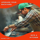 KoKoMo Grills 30-Inch Professional 36K BTU Griddle Outdoor Kitchen Flat Grill With Illuminated Control Knobs (SAK28914) - Saksby Wholesale - Lifestyle Image 
