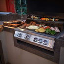 KoKoMo Grills 32-Inch Heavy Duty 60K BTU LP/NG 4 Burner Built-In Stainless Steel Gas Grill (SAK25317) - Saksby Wholesale - Demonstration Image