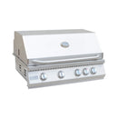 KoKoMo Grills 32-Inch Heavy Duty 60K BTU LP/NG 4 Burner Built-In Stainless Steel Gas Grill (SAK25317) - Saksby Wholesale - Front Right View With Closed Lid