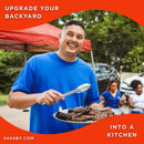 KoKoMo Grills 32-Inch Heavy Duty 60K BTU LP/NG 4 Burner Built-In Stainless Steel Gas Grill (SAK25317) - Saksby Wholesale - Lifestyle Image