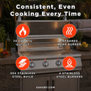 KoKoMo Grills 32-Inch Professional 72K BTU LP/NG 4 Burner Built-In Stainless Steel Gas Grill (SAK48170) - Saksby Wholesale - Features