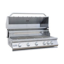 KoKoMo Grills 40-Inch Heavy-Duty 72K BTU LP/NG 5 Burner Built-In Stainless Steel Gas Grill (SAK73152) - Saksby Wholesale - Front View With Open Lid