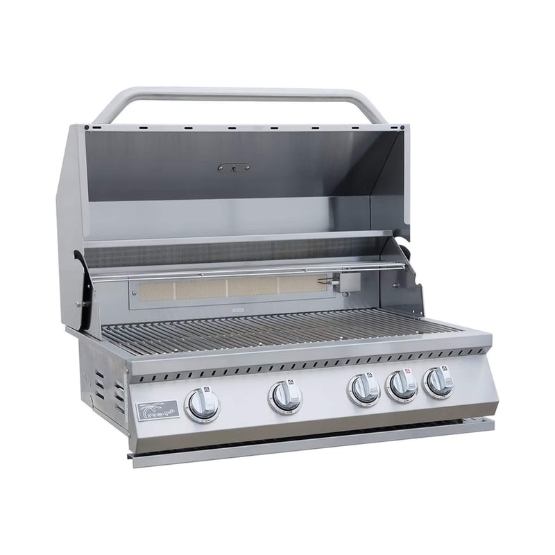 Kokomo Grills 7 Ft Straight Island With Built In BBQ And Refrigerator SAK46187 - Grill