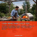 KoKoMo Grills Premium 32-Inch Stainless Steel Dual Fuel Gas Or Wood Fired Pizza Oven [KO-PIZZAOVEN] (SAK14753) - Saksby Wholesale - Cook More Than Pizza