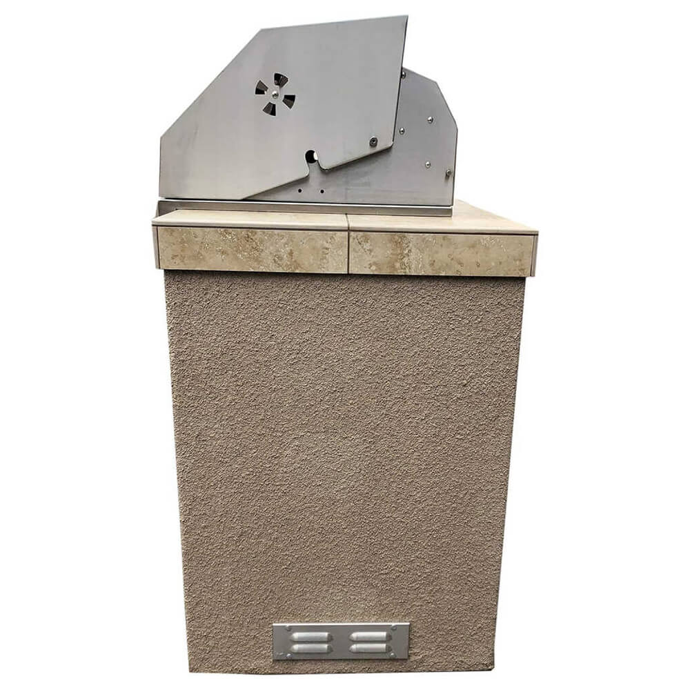 KOKOMO Grills St. Martin Charcoal Outdoor BBQ Island (SAK21098)-SAKSBY