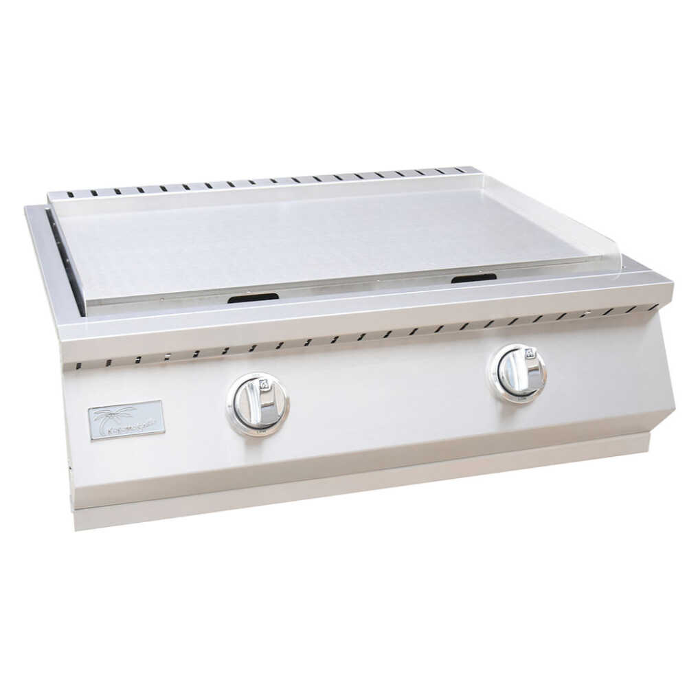 KOKOMO Premium 36K BTU Teppanyaki Griddle Outdoor Kitchen With Dual U Shape Burner, 30" (SAK19367)-SAKSBY