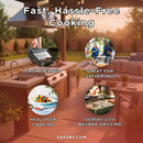 KoKoMo Grills 30-Inch Premium 36K BTU Teppanyaki Griddle With Dual U Shape Burner (SAK19367) - Saksby Wholesale - Benefits