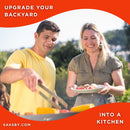 KoKoMo Grills 30-Inch Premium 36K BTU Teppanyaki Griddle With Dual U Shape Burner (SAK19367) - Saksby Wholesale - Lifestyle Image