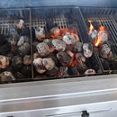 KoKoMo Grills Premium Built-In Charcoal Grill With 304 Stainless Steel And Adjustable Heat Tray, 32" (SAK32504) - Saksby Wholesale - Charcoal View
