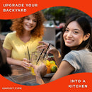 KoKoMo Grills 24-Inch Professional Luxury Outdoor Stainless Steel Kitchen Refrigerator [KO-LUX-FRIDGE] (SAK54862) - Saksby Wholesale - LIfestyle Images