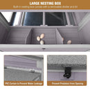Large 115-Inch Portable Chicken Coop With Run And Nesting Boxes [8-10 Chickens] (SAK18263) - Saksby Wholesale - Nesting Box View
