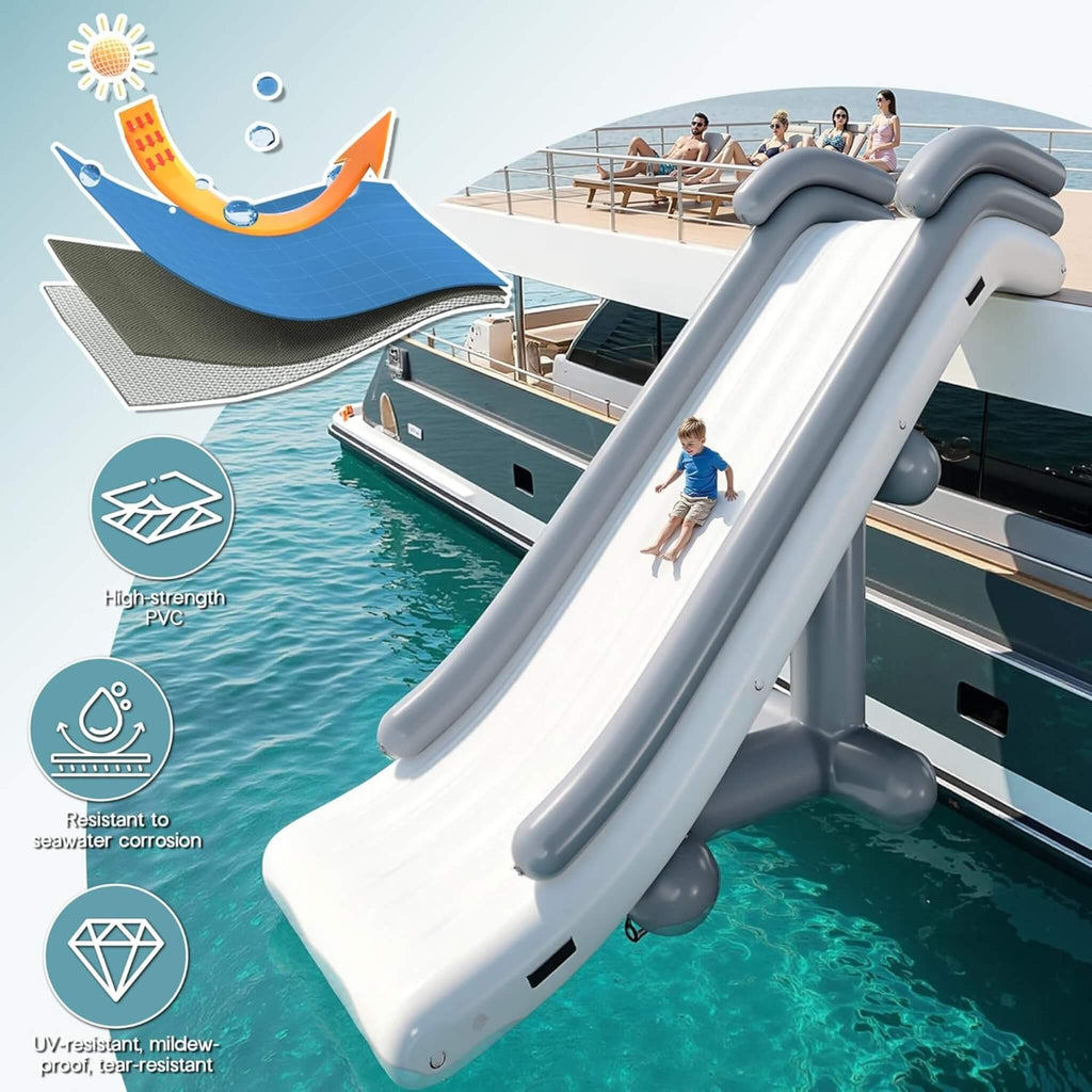 Large 16FT Commercial Inflatable Yacht Water Slide With Pump (SAK48172) - Saksby Wholesale  Material Structure