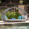 Wicker Daybed With Cushions By A Poolside - Saksby Wholesale