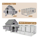 Large 63-Inch Movable Wooden Hen House With Wheels And Nesting Box (SAK50791) - Saksby Wholesale - With Cargo View