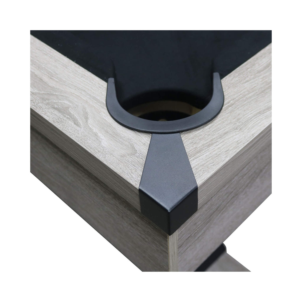 Large 84-Inch Rustic Gray Pool Table With Cues, Balls And X-Legs (SAK54361) - Saksby Wholesale - Balls View