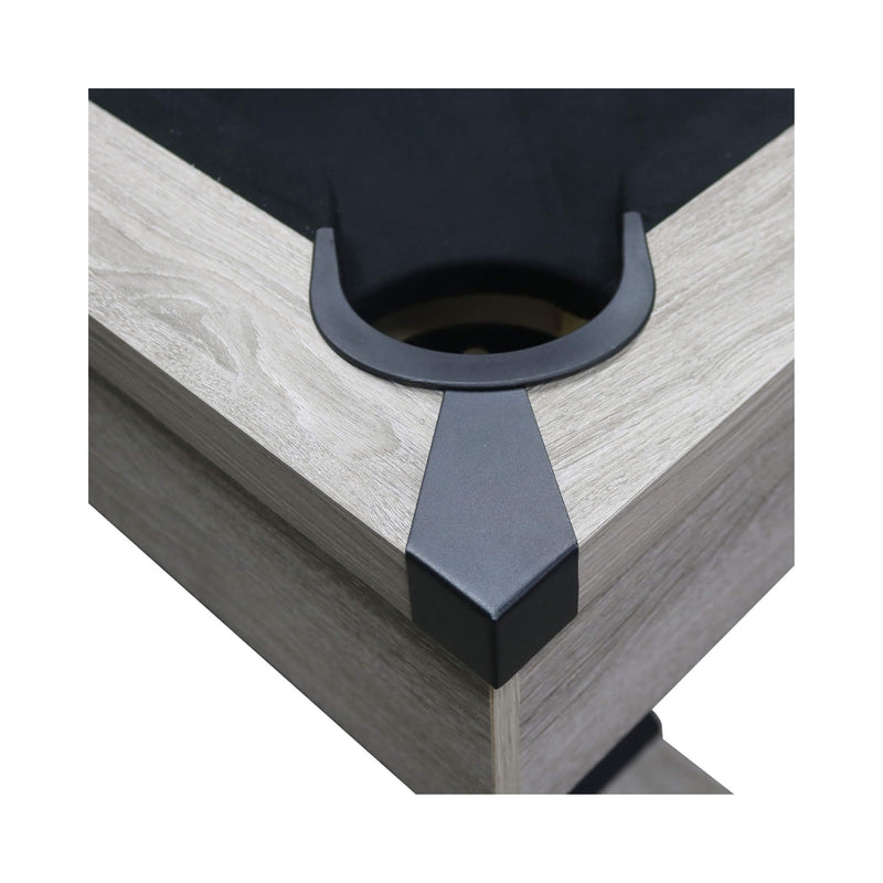 Large 84-Inch Rustic Gray Pool Table With Cues, Balls And X-Legs (SAK54361) - Saksby Wholesale - Balls View