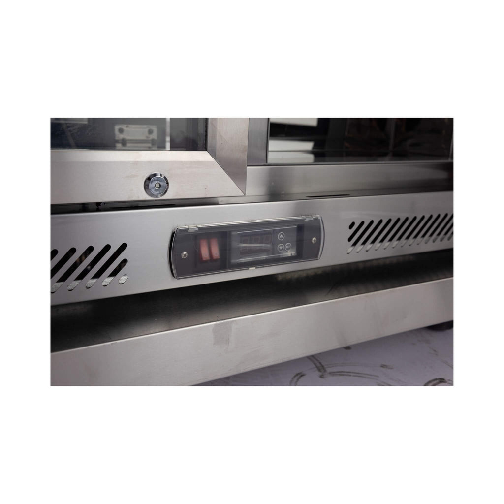 Large Black Stainless Steel Single-Door Fridge For Outdoor Kitchen Islands (SAK15296) - Saksby Wholesale - Control View