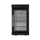 Large Black Stainless Steel Single-Door Fridge For Outdoor Kitchen Islands (SAK15296) - Saksby Wholesale - Front View Fridge