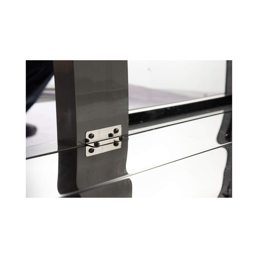Large Black Stainless Steel Single-Door Fridge For Outdoor Kitchen Islands (SAK15296) - Saksby Wholesale - Hinge Details