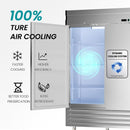 Large Commercial 49 Cu.Ft 2-Door Stainless Steel Reach-In Refrigerator With OmniSmart Temperature Control (SAK54160) - Saksby Wholesale - Features View