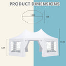 Large Heavy-Duty Customizable Party Tent With Sidewalls And Windows (SAK72615) - Saksby Wholesale - 20X15FT Dimensions