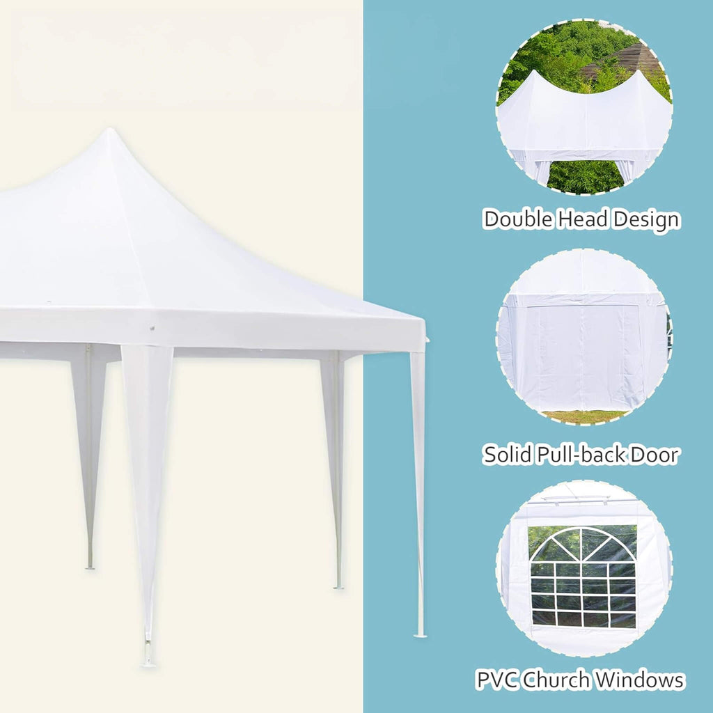 Large Heavy-Duty Customizable Party Tent With Sidewalls And Windows (SAK72615) - Saksby Wholesale - Highlights
