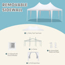 Large Heavy-Duty Customizable Party Tent With Sidewalls And Windows (SAK72615) - Saksby Wholesale - Removable Sidewall