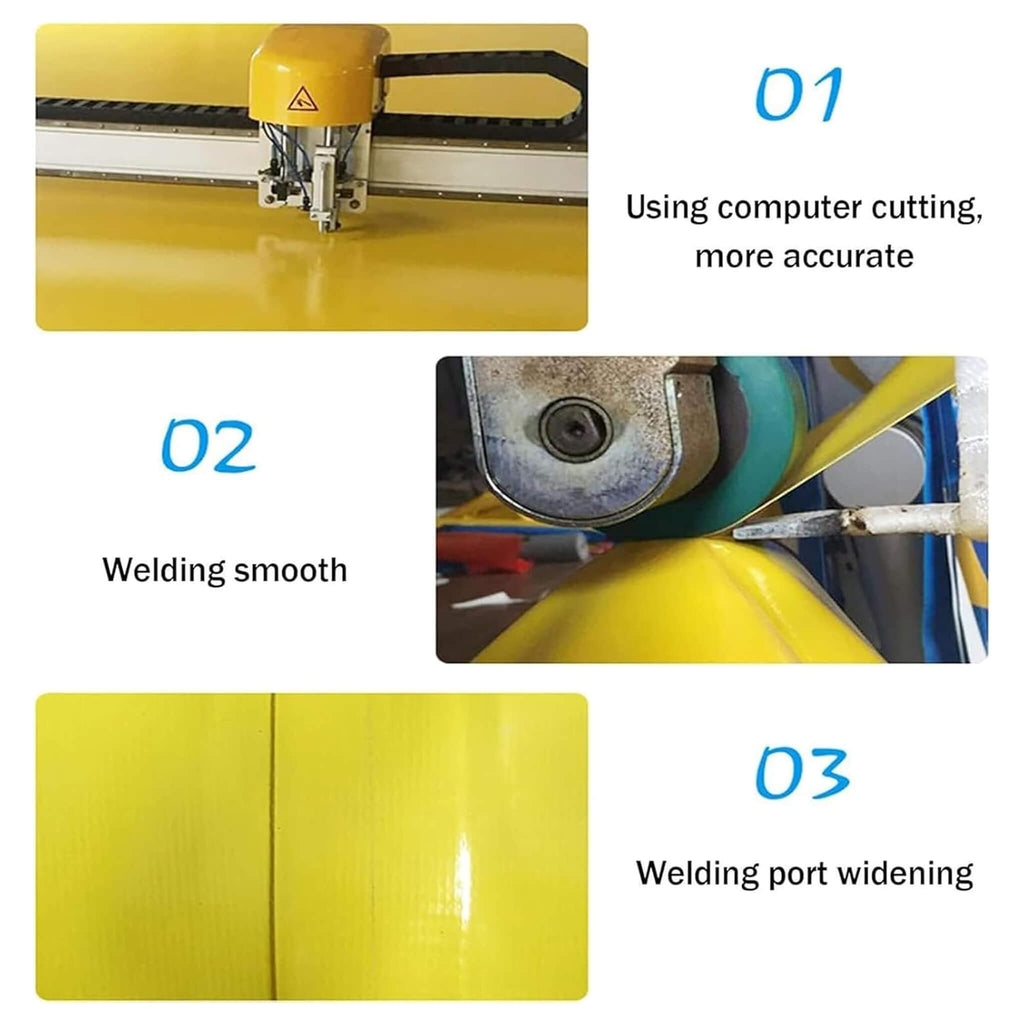 Large Inflatable Wall Climbing Bouncer With Slides And Air Pump For Pools Lakes And Rivers Sak52376  Saksby - Manufacturing Process Steps 1 To 3