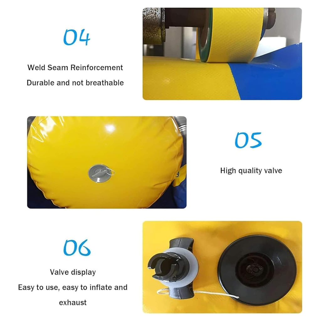 Large Inflatable Wall Climbing Bouncer With Slides And Air Pump For Pools Lakes And Rivers Sak52376  Saksby - Manufacturing Process Steps 4 To 6