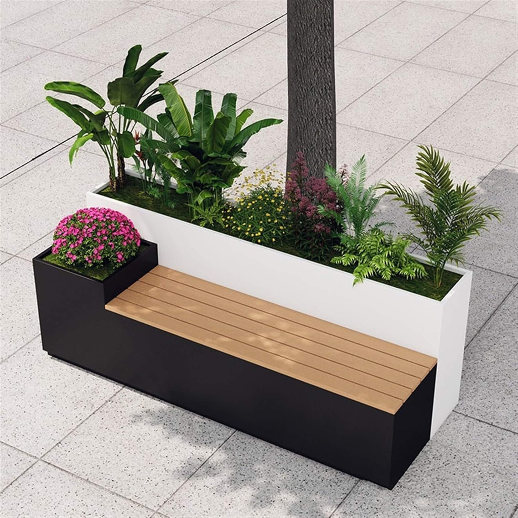 Large Outdoor All-Weather Commercial Flower Box Potting Bench [Made To Order] (SAK70249)
