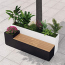 Large Outdoor All-Weather Commercial Flower Box Potting Bench [Made To Order] (SAK70249)