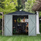 [06X08FT] Large Outdoor Metal Hanover Storage Cabin House Shed (SAK94577) - Saksby Wholesale - Lifestyle View