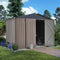 [06X08FT] Large Outdoor Metal Hanover Storage Cabin House Shed (SAK94577) - Saksby Wholesale - Lifestyle View