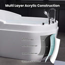 Large Premium Acrylic Whirlpool Tub With Air Jets Pillow And Seat (SAK17326) - Saksby Wholesale - Multi-Layer Construction