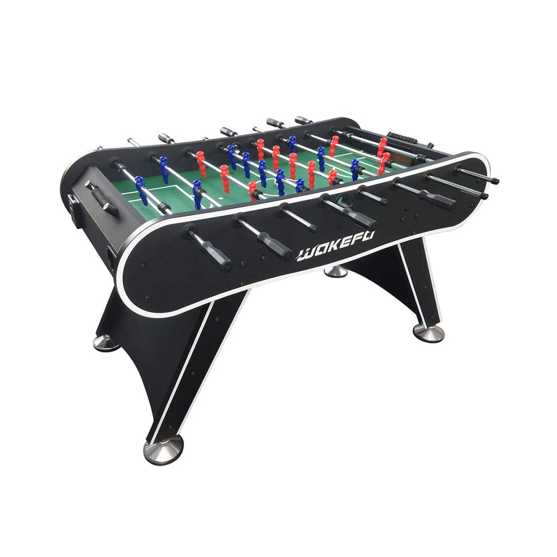 Large Premium Full Size Soccer Foosball Game Table (SAK96312) Saksby - Corner View On White Background