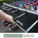 Large Premium Full Size Soccer Foosball Game Table (SAK96312) Saksby - Ergonomic Handles