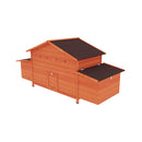 Large Premium Outdoor Spacious Wooden Chicken Coop With Two-sides Nesting Boxes, 44 Inch (Sak21875) - Saksby Wholesale - Front Left View
