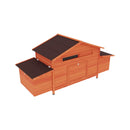 Large Premium Outdoor Spacious Wooden Chicken Coop With Two-sides Nesting Boxes, 44 Inch (Sak21875) - Saksby Wholesale - Front Right View