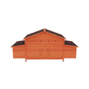 Large Premium Outdoor Spacious Wooden Chicken Coop With Two-sides Nesting Boxes, 44 Inch (Sak21875) - Saksby Wholesale - Front View With Door