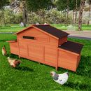 Large Premium Outdoor Spacious Wooden Chicken Coop With Two-sides Nesting Boxes, 44 Inch (Sak21875) - Saksby Wholesale - Lifestyle View Front Left