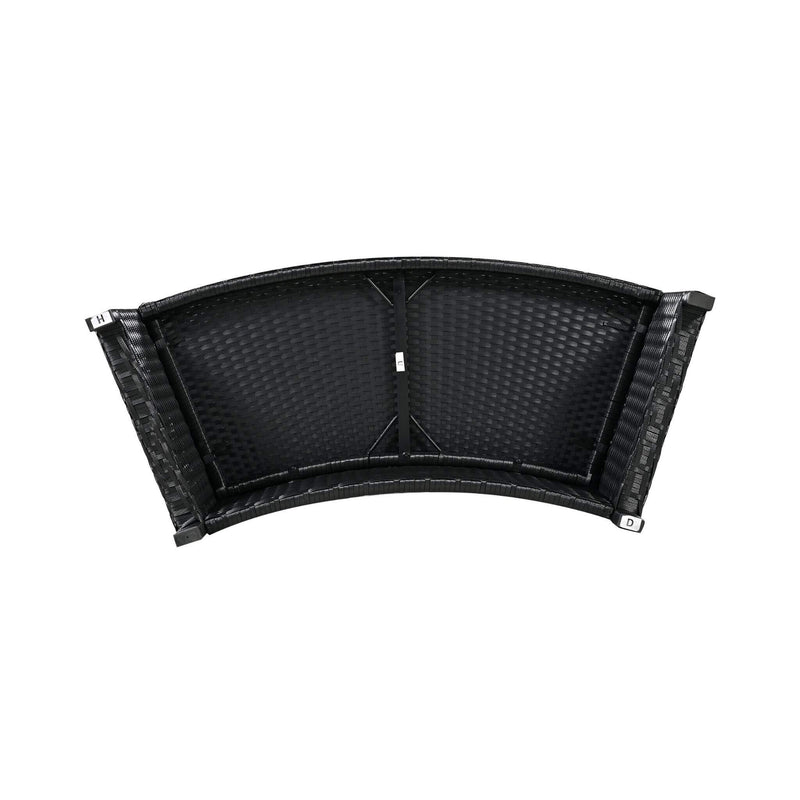 Large Premium Surround Spa Patio Rattan Sofa Set With Storage Compartments And Cushions (SAK75629) - Saksby Wholesale - Bottom View